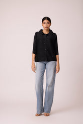 Edith Cutwork Shirt - Black